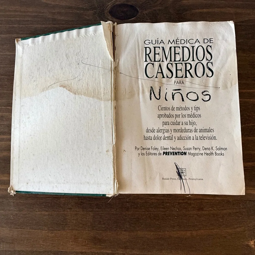 Guia Medica de Remedios Caseros para Ninos Spanish Childrens Health Book 1994